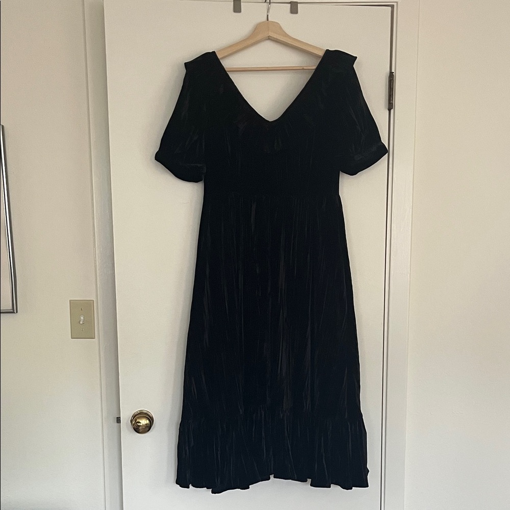 Batsheva Black Midi Dress
